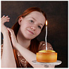 Свечи Волна Микс бел/золото 13см 12шт/G