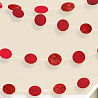 Красная Гирлянда Круги Apple Red блеск 2,1м 6шт 1505-1183