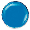  Шарик 4" круг металлик Blue 1204-0145