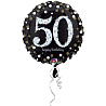 Шар 45см Sparkling Birthday 50 gold