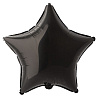 Черная Шарик Звезда 45см Пастель Black 1204-0545