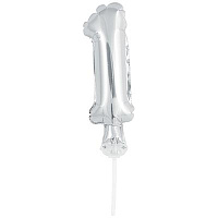 Цифры и числа Цифра-топпер 1 5" Silver 1502-4539
