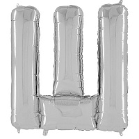 Буквы Шар буква "Ш", 66см Silver 1207-3799