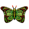 Бабочки Шар фигура Бабочка крылья зеленые 1207-3408