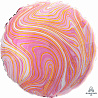 Мрамор Шар 45см Круг Мрамор Pink 1204-1039