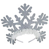 Снежинка Ободок Снежинка резная серебро блеск 1501-6162