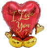 Валентинов День Шар напольный Сердце I LOVE YOU 61см 1208-0903