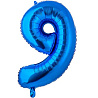 Цифры и числа Шар цифра "9", 66см Blue 1207-3686
