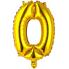 Цифры и числа Шар цифра "0", 36см Gold 1206-0909