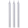 Серебряная Свечи для торта Серебро 8 см, 12 штук 1502-5077