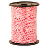  Лента 5ммХ500м розовая Горошек красный 1302-1154