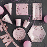 Стаканы бумажные Конфетти Party розовые