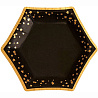 Вечеринка в стиле Black & Gold Тарелки мини Гламур Black&Gold, 8 штук 1502-5048