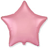 Розовая Шарик Звезда 45см Сатин Pink 1204-0948