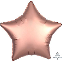 Розовое Золото Шар ЗВЕЗДА 45см Сатин Rose Copper 1204-0651
