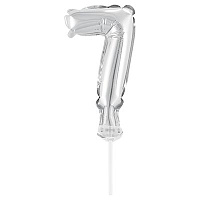 Цифры и числа Цифра-топпер 7 5" Silver 1502-4545