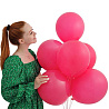 Шары 30см пастель фуксия Весёлая Затея