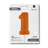Шар цифра "1", 101см Пастель Orange