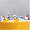 Свечи для торта на пиках Единорог Радуга