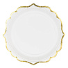  Тарелки фигурные белые, 6 штук 1502-4019