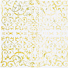  Салфетки голографические золотые, 6 шт 1502-4086