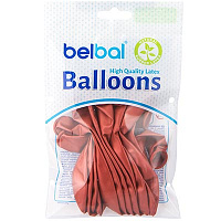 Красная Шары 32см Хром Glossy Red 12 штук 1102-3101