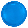 Синяя Шар круг 45см Металлик Blue 1204-0980