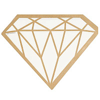 Свадьба ЛЮКС Салфетки фигурные Свадьба Luxe Vanilla 1502-5083