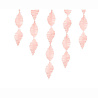  Гирлянда-спираль бумажная светло-розовая 1505-1891