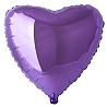 Фиолетовая Шарик Сердце 45см Lilac 1204-0534