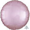 Розовая Шарик КРУГ 45см Сатин Pink 1204-0903