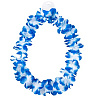 Гавайская вечеринка Гавайи Цветы синие/белые 1501-6432