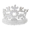 Снежинка Ободок-Корона Снежинка белая блеск 1501-6373