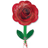  Шар фигура ILY Роза со стеблем 1207-2112