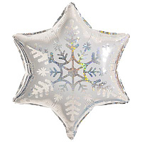 Снежинка Шар фигура Снежинка блеск 1207-5540