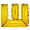 Буквы Шар Мини буква "Ш", 36см Gold 1206-0825