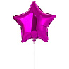 Розовая Шарик 23см звезда Purple 1204-0159