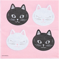 Котики Салфетки Котики, 12 штук 1502-4558