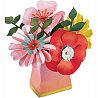 Цветы Любимым Ваза с цветами Цветочный Вальс, 28 см 1502-4700