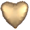 Золотая Шар сердце 45см Сатин Gold 1204-0834