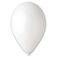 Белая Шарик 13см, цвет 01 Пастель White 1102-0414