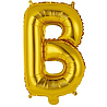 Буквы Шар Мини буква "В", 36см Gold 1206-0806