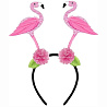 Фламинго Ободок-антенки Фламинго Цветы блеск 1501-5077