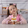 Свеча -цифра "5" Розовое золото 4,5см
