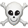 Пираты Шар фигура Череп с костями 1207-3348