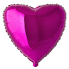  Шарик 32" сердце металлик Purple 1204-0126