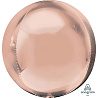 Розовое Золото Шар 3D СФЕРА 53см Металл Rose Gold 1209-0263
