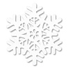  Снежинка полимер мягкая белая, 30 см 1501-4002