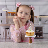 Свеча -цифра "6" Звезды 5см