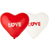  Сердце 10" с рис LOVE с цветами 1105-0320